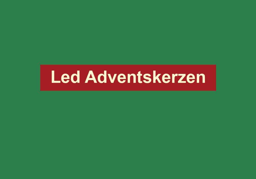 led adventskerzen