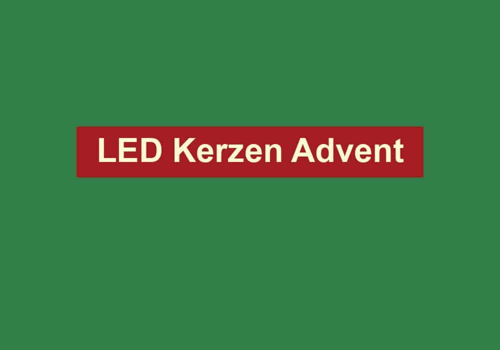 led kerzen advent