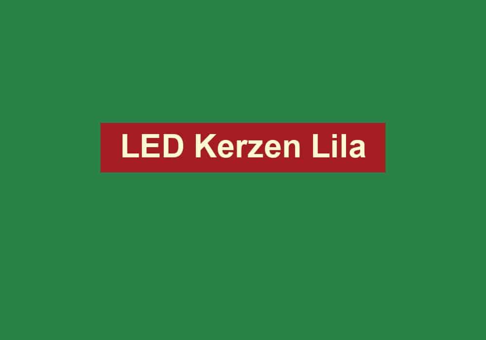 led kerzen lila