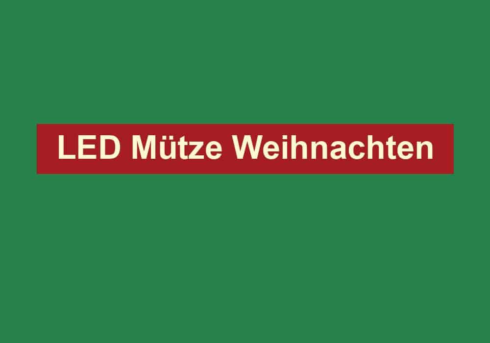 led muetze weihnachten