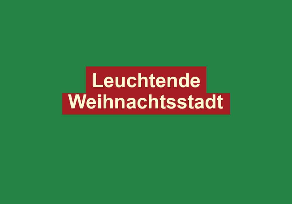 leuchtende weihnachtsstadt