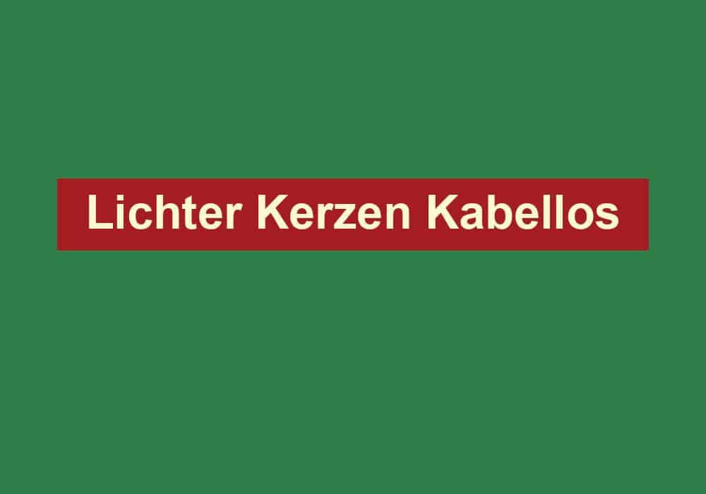 lichter kerzen kabellos