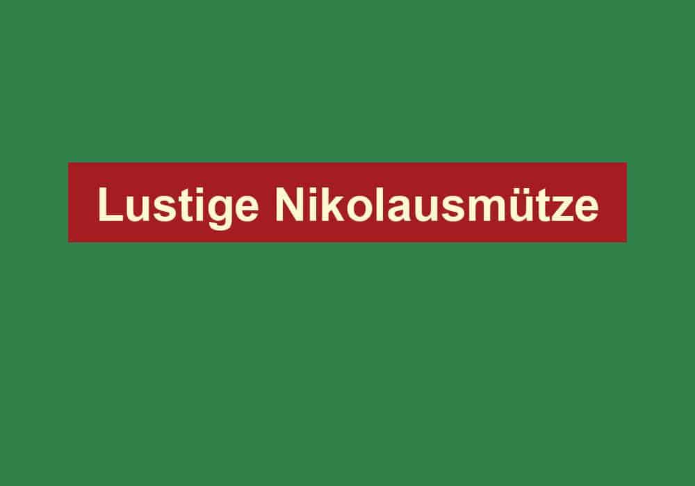 lustige nikolausmuetze