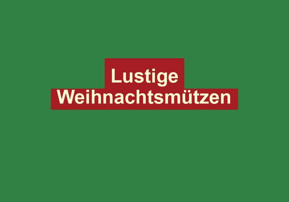 lustige weihnachtsmuetzen