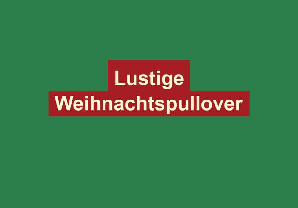 lustige weihnachtspullover