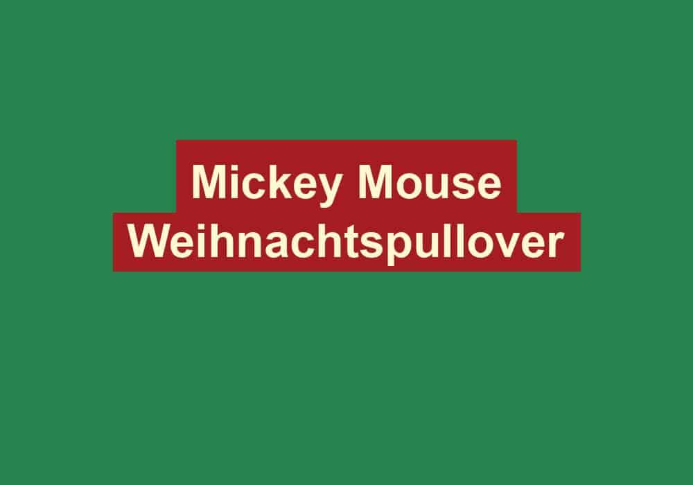 mickey mouse weihnachtspullover