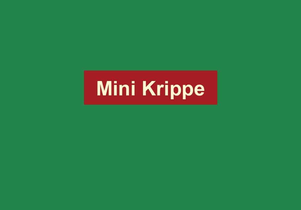 mini krippe