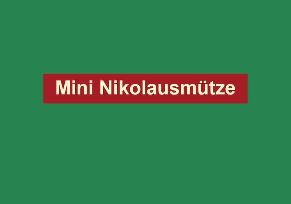 mini nikolausmuetze