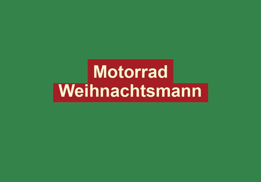motorrad weihnachtsmann