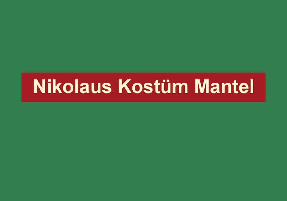 nikolaus kostuem mantel