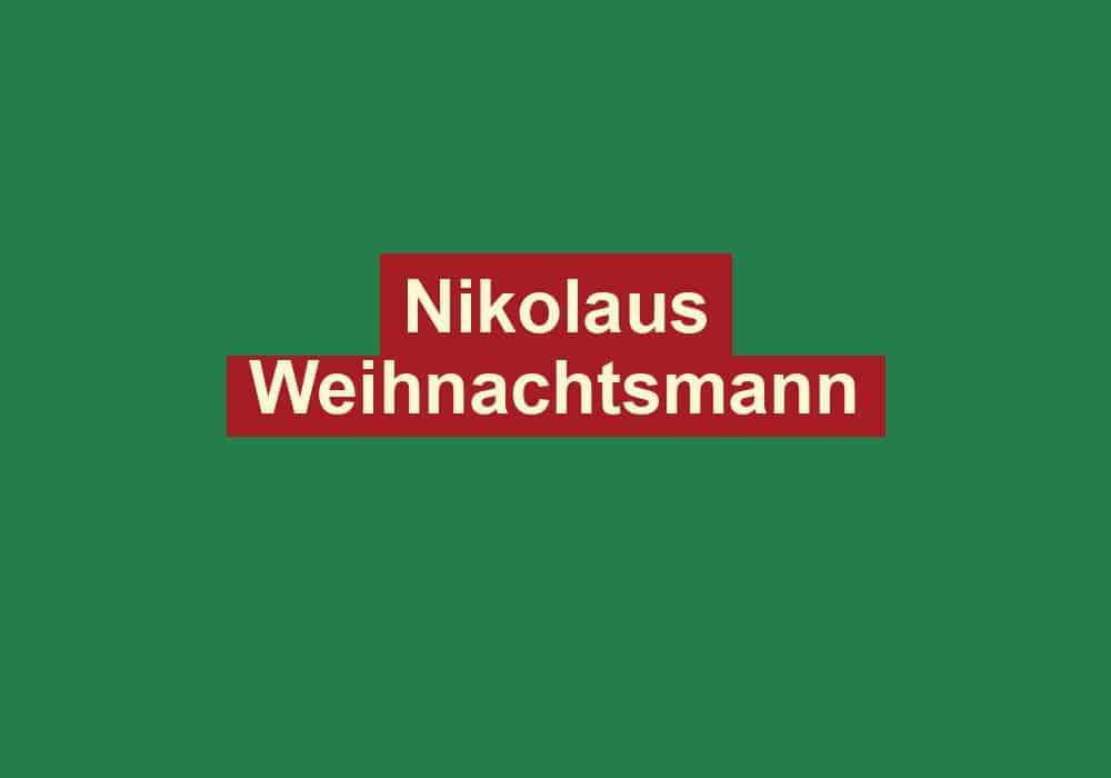 nikolaus weihnachtsmann
