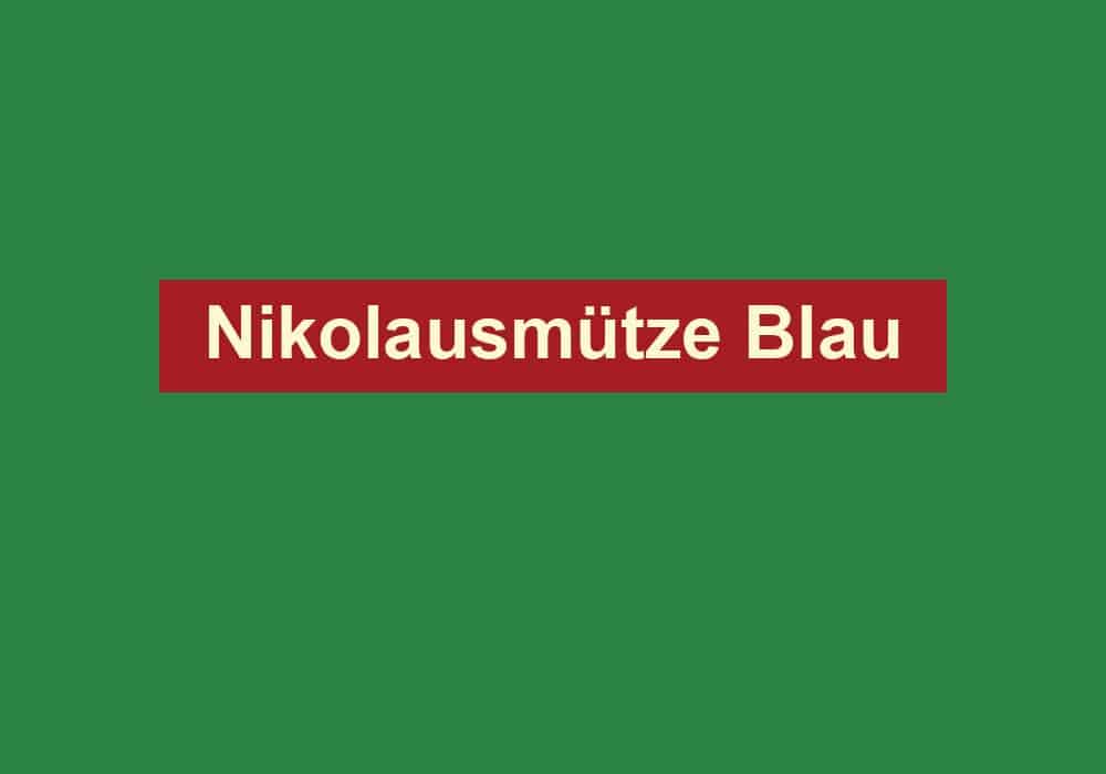nikolausmuetze blau