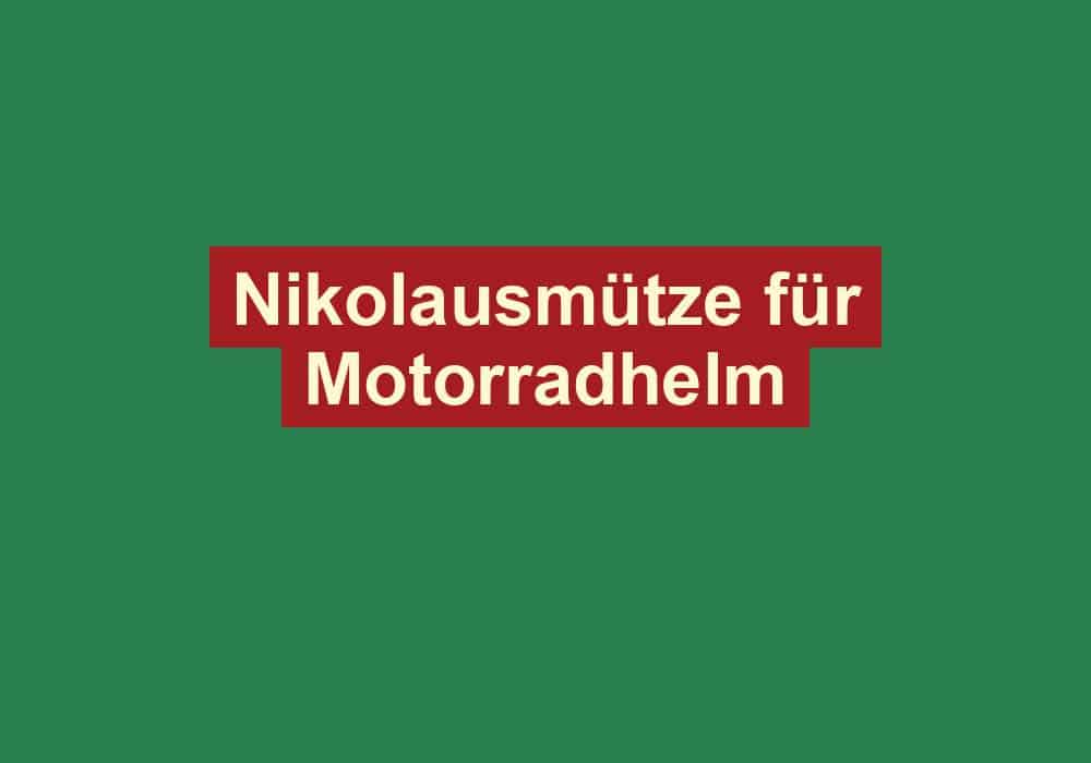 nikolausmuetze fuer motorradhelm