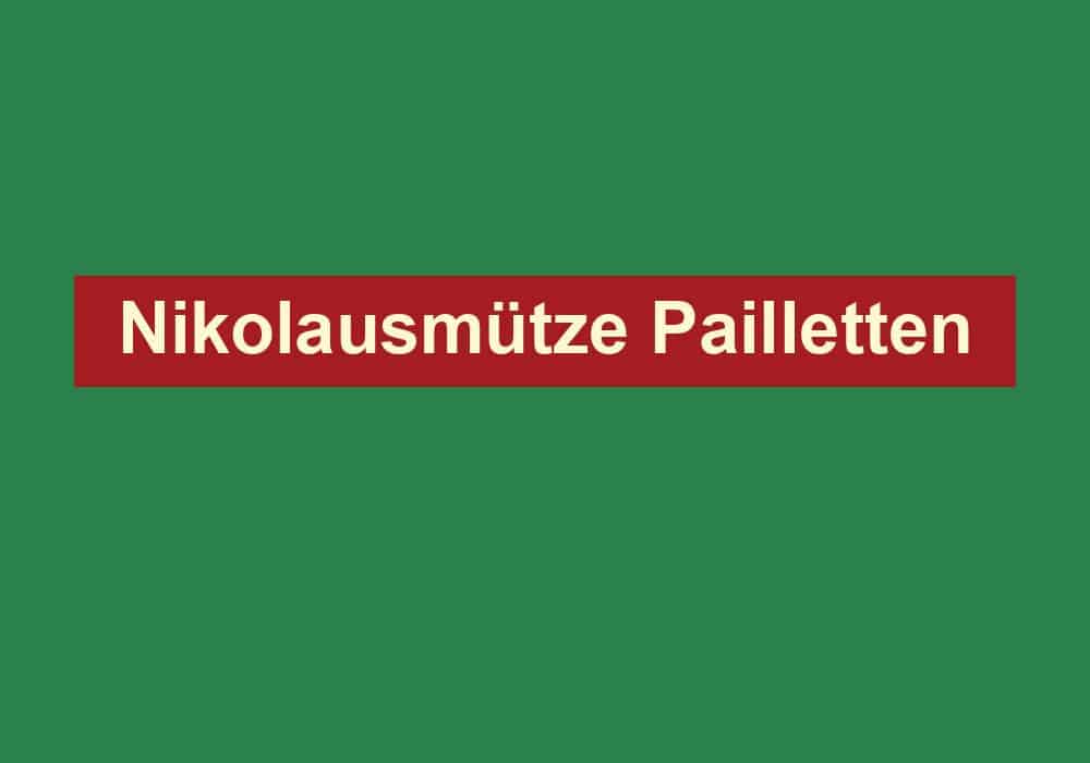 nikolausmuetze pailletten