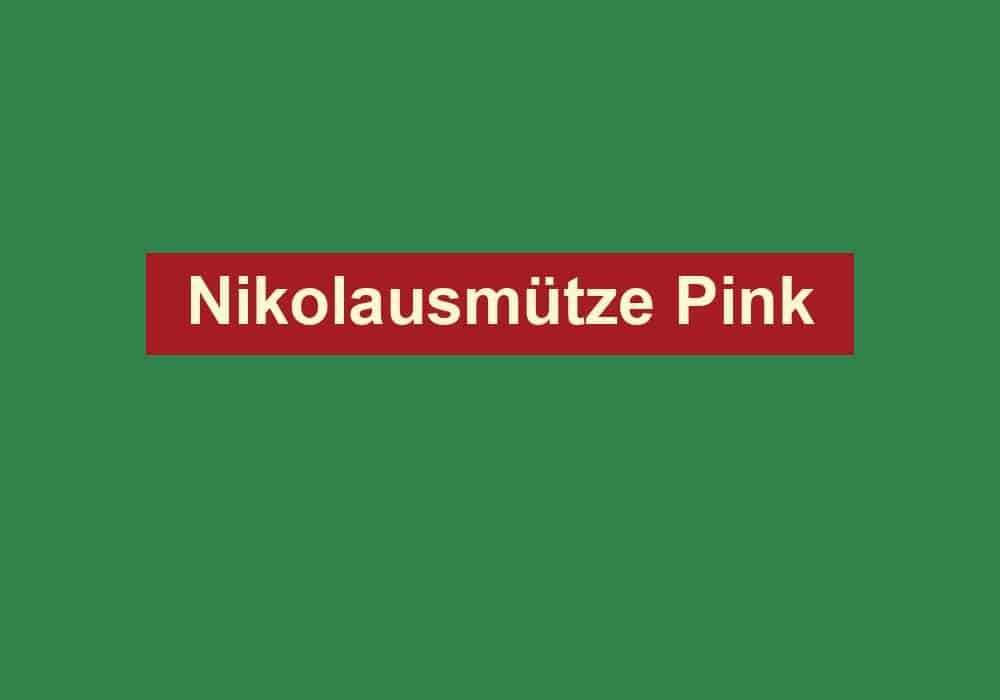 nikolausmuetze pink