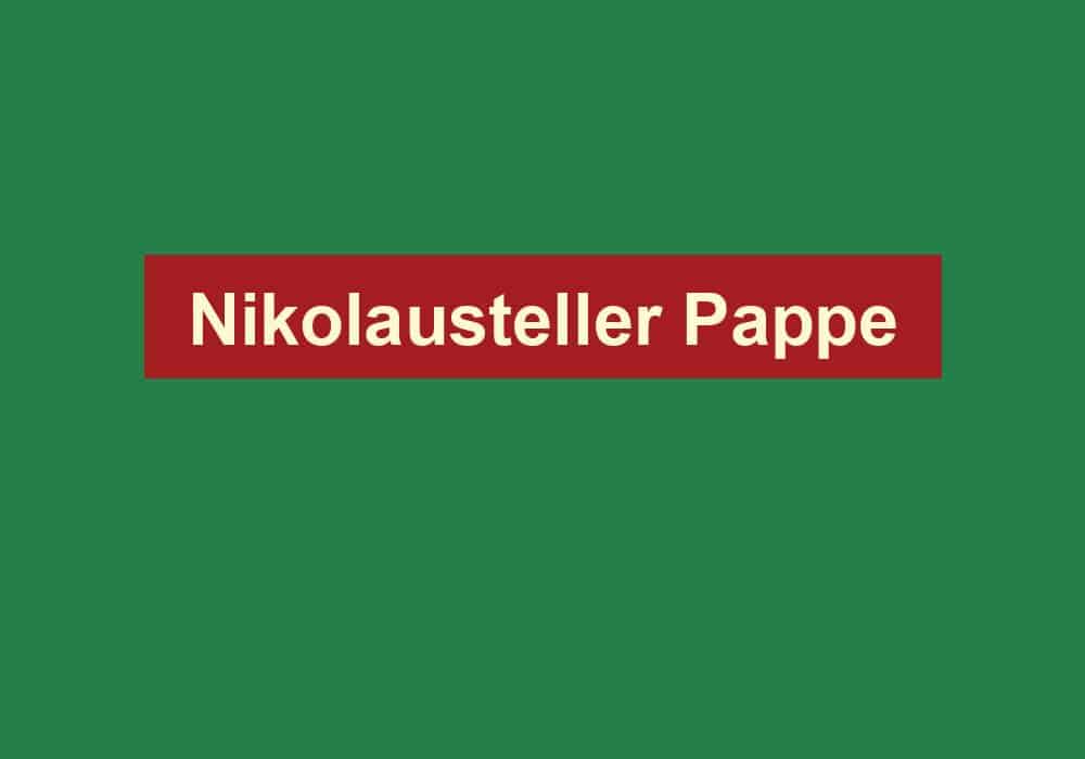 nikolausteller pappe