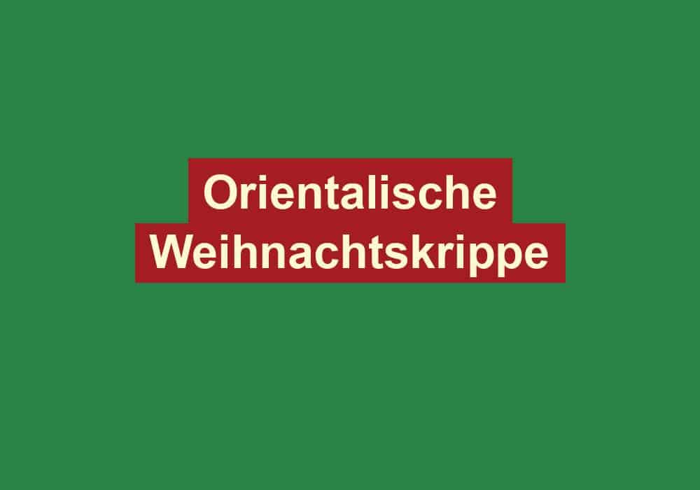 orientalische weihnachtskrippe