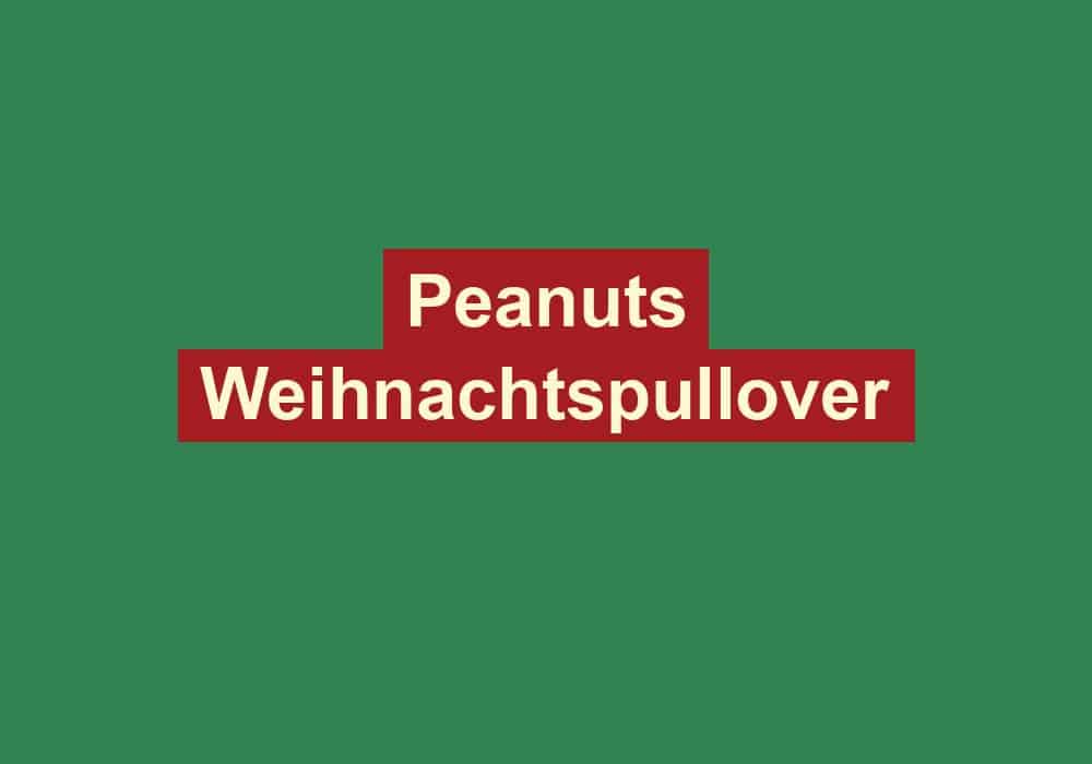 peanuts weihnachtspullover