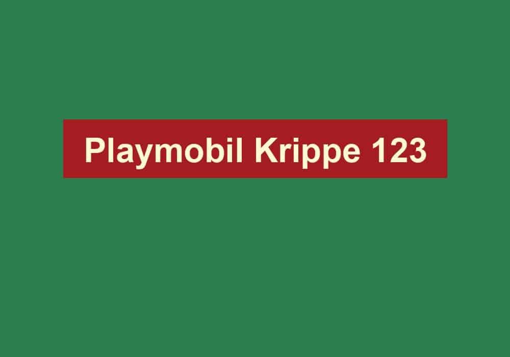 playmobil krippe 123
