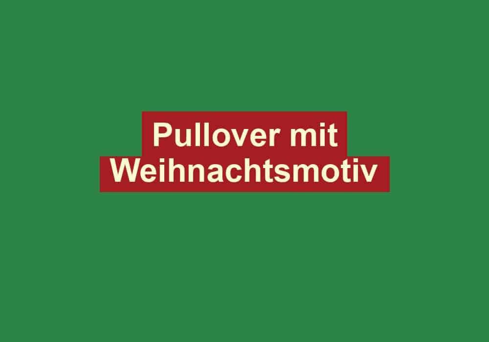 pullover mit weihnachtsmotiv
