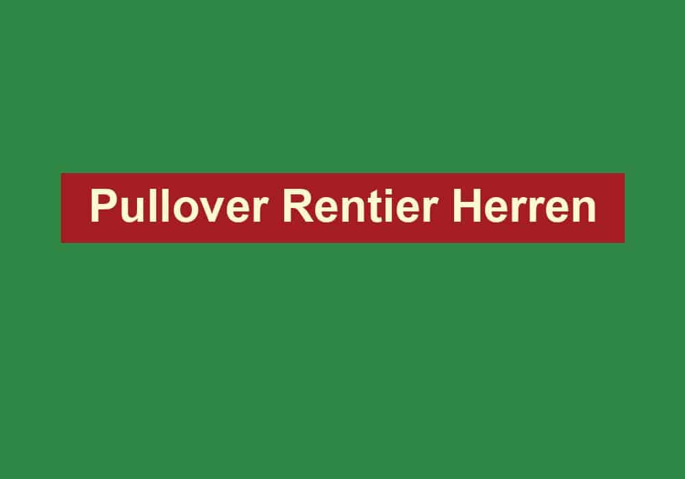 pullover rentier herren