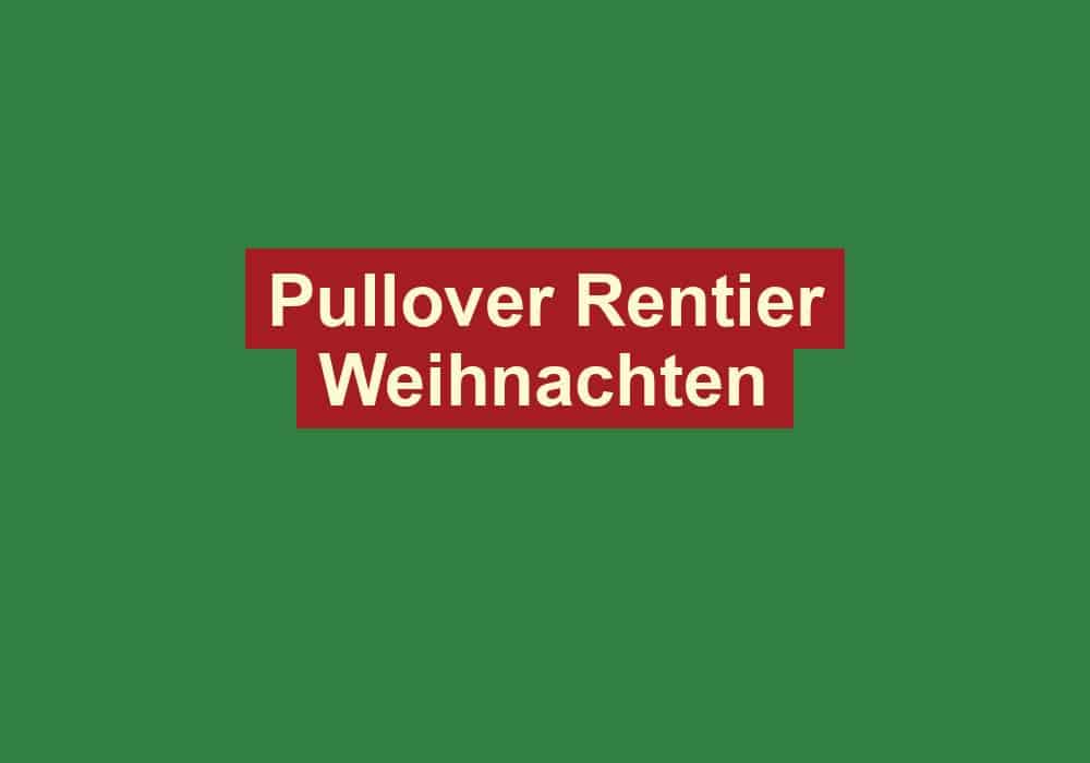 pullover rentier weihnachten