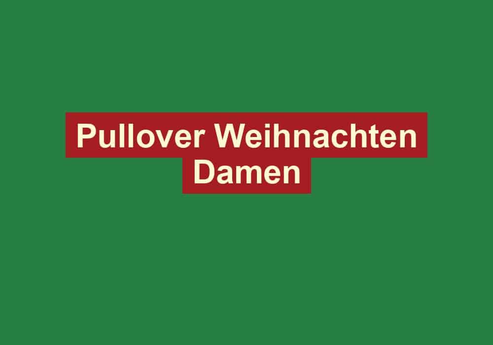 pullover weihnachten damen