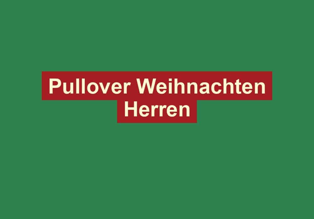 pullover weihnachten herren