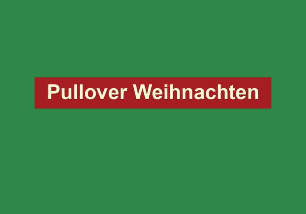 pullover weihnachten