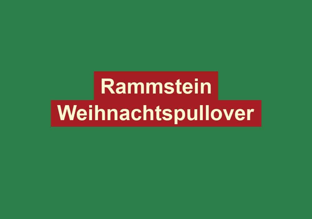 rammstein weihnachtspullover