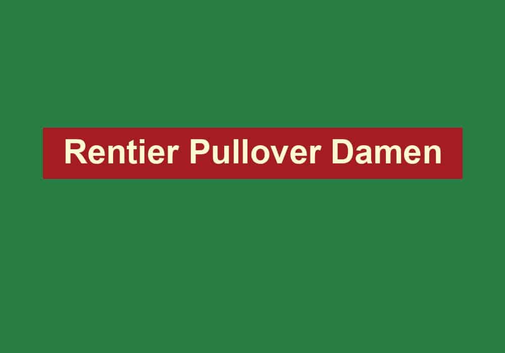 rentier pullover damen