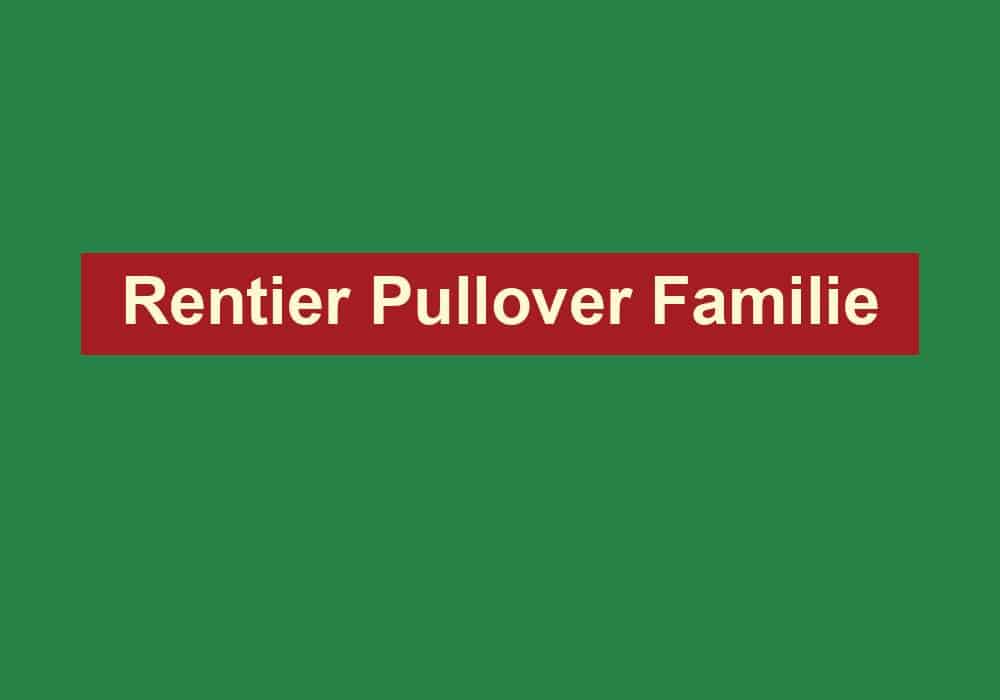 rentier pullover familie