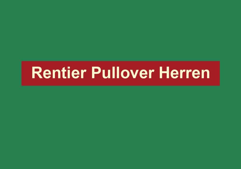 rentier pullover herren