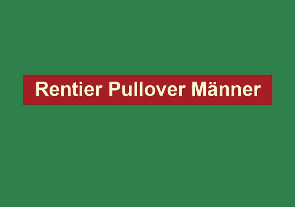 rentier pullover maenner