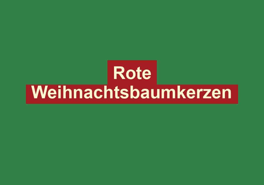 rote weihnachtsbaumkerzen