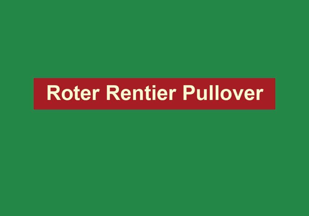 roter rentier pullover