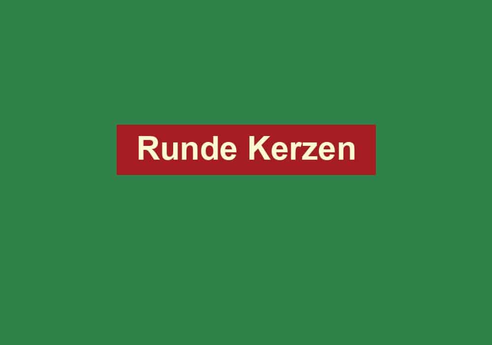 runde kerzen