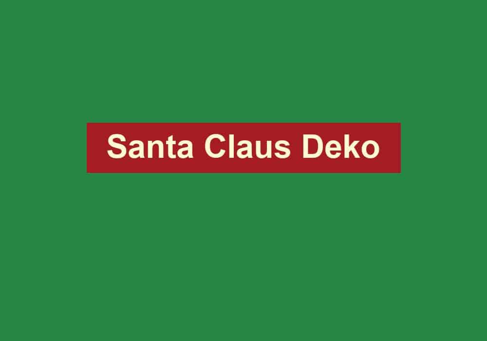 santa claus deko