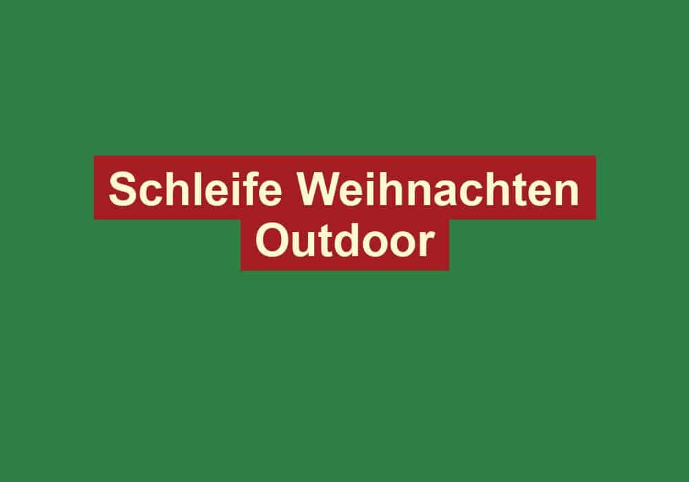 schleife weihnachten outdoor
