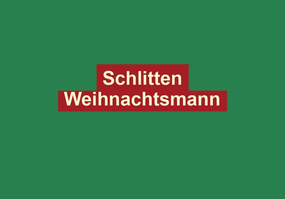schlitten weihnachtsmann