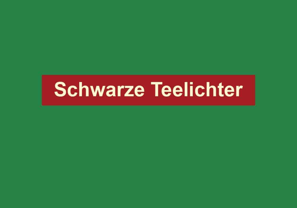 schwarze teelichter