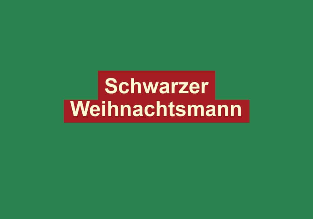 schwarzer weihnachtsmann