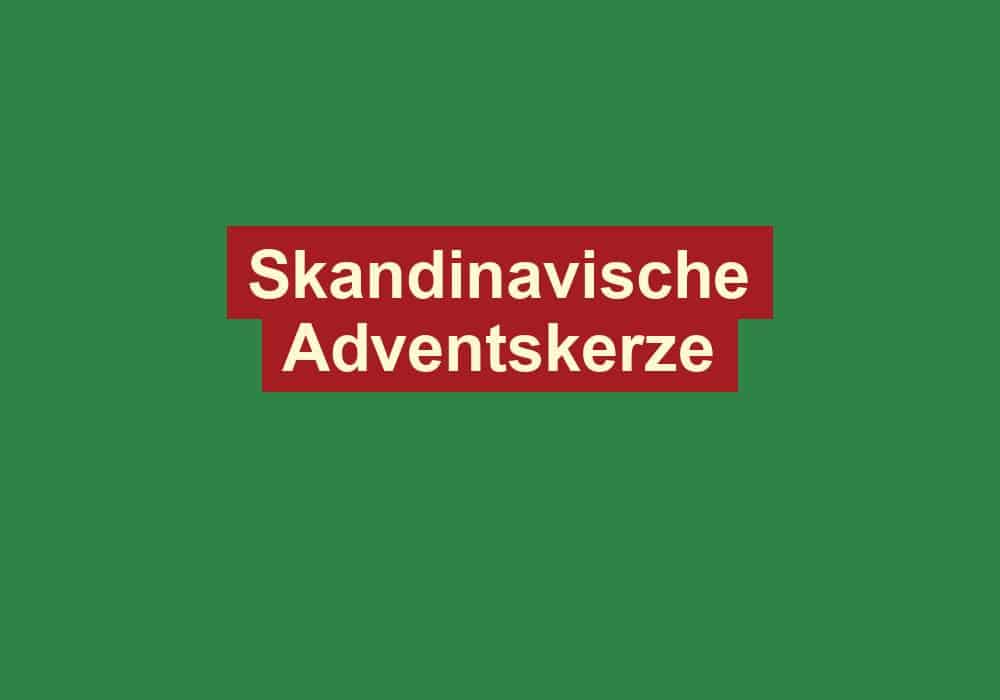 skandinavische adventskerze