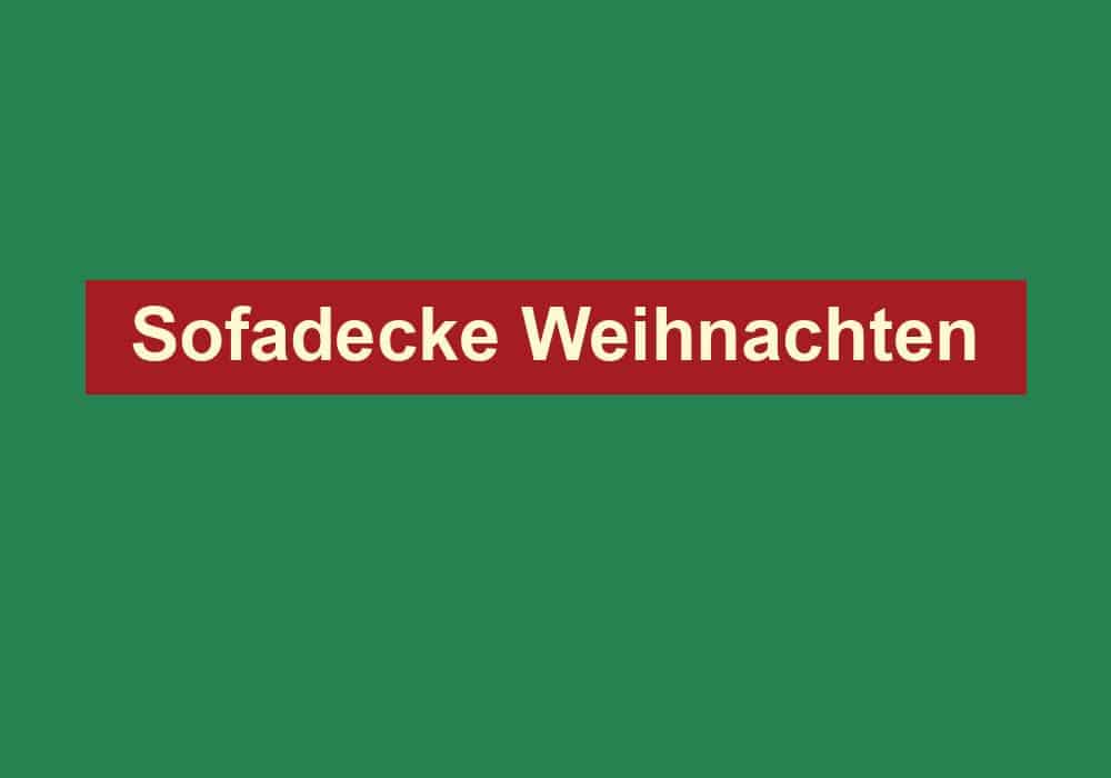 sofadecke weihnachten