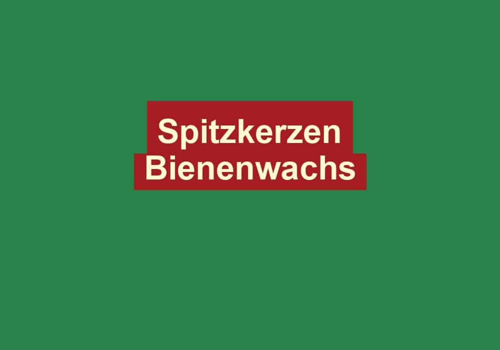 spitzkerzen bienenwachs