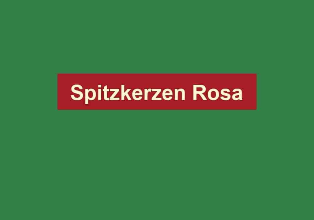 spitzkerzen rosa