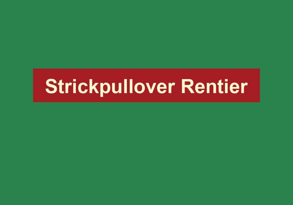 strickpullover rentier