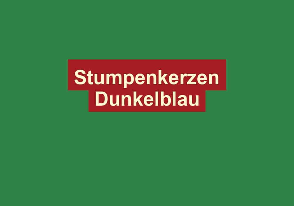 stumpenkerzen dunkelblau