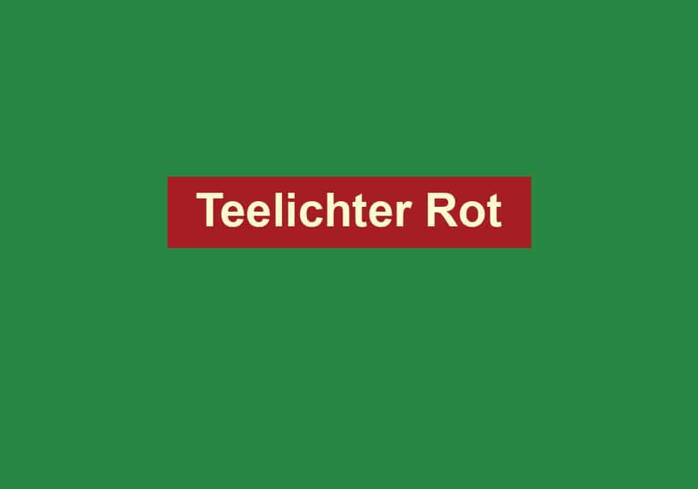 teelichter rot