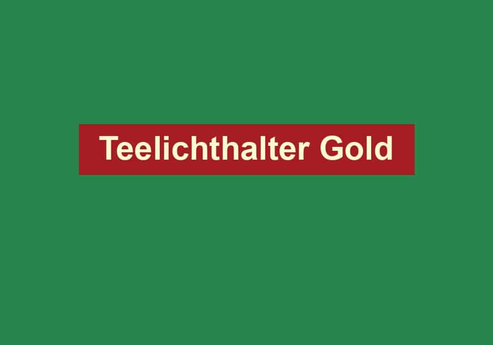 teelichthalter gold